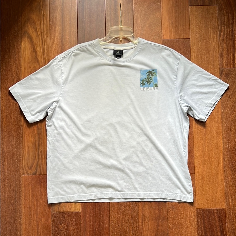 H&M light blue boxy Tee